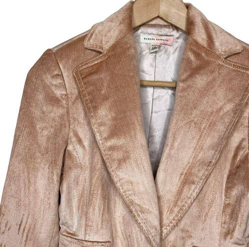 Banana Republic Vintage  Corduroy Blazer Cord Blush Rose Pink Single Button sz 4