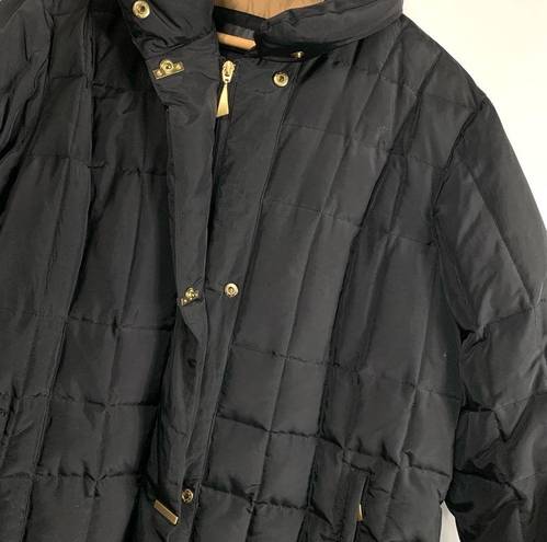 Liz Claiborne  Black Puffer Adjustable Waist Jacket