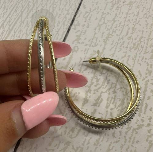 Kendra Scott Mixed Metal Hoops