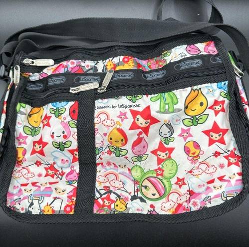 Tokidoki  Cactus Party Crossbody Bag Black Strap Charming Characters LeSportsac