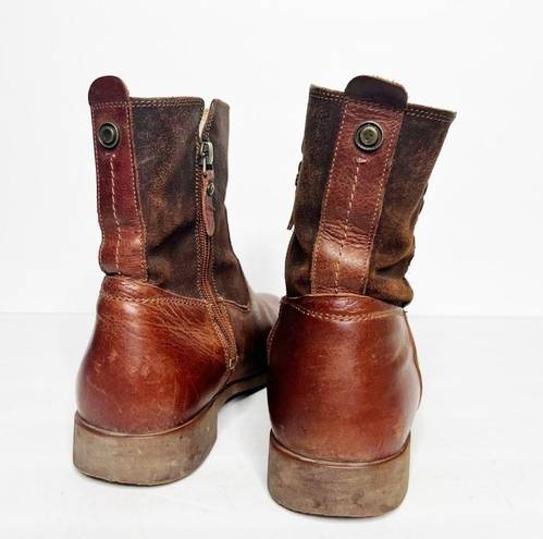 Olukai  Kaupili Short Brown Leather Boots Size 7 Women’s