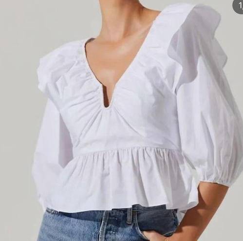 ASTR  Gemma Ruffle Peplum Top