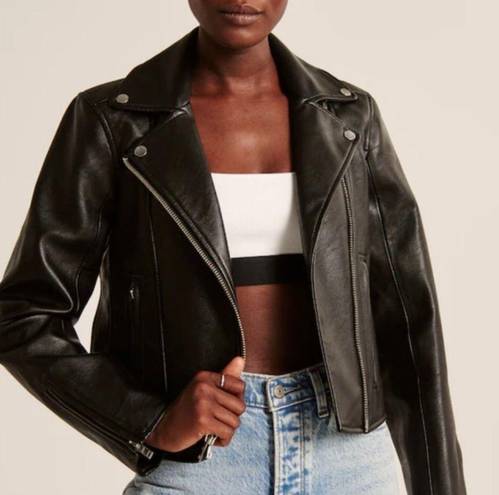 Abercrombie & Fitch Vegan Leather Jacket