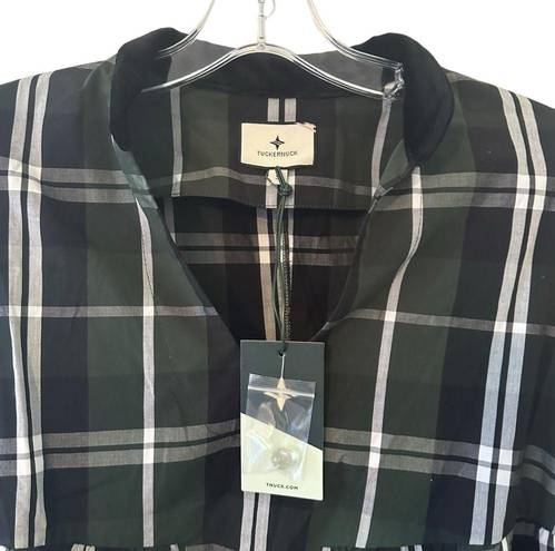 Tuckernuck  Tartan Bristol Top - Green Plaid, Size S, NEW