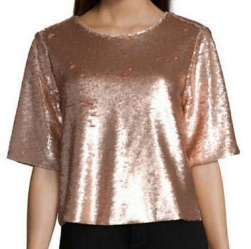 Parker Peyton and‎  medium rose gold sequined top