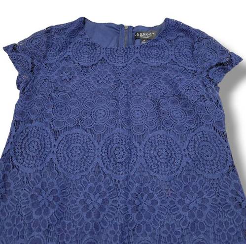 Laundry by Shelli Segal  Los Angeles Dress Size 4 A-Line Floral Lace Dress Lined