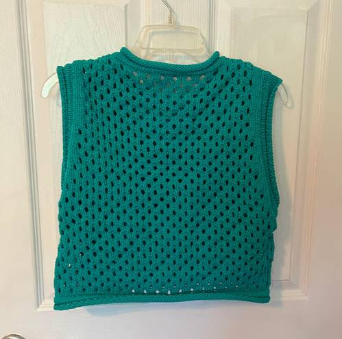 ZARA Turquoise Sweater Vest