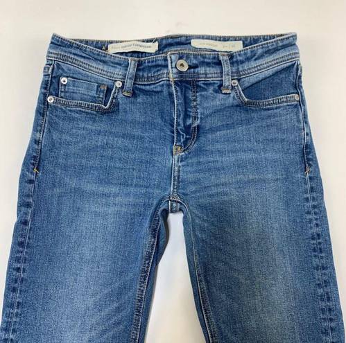 Pilcro and the Letterpress  Slim Straight Raw Hem Cropped Jeans 26