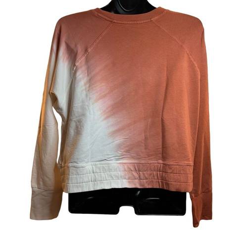 Joy Lab cropped tie dyed sweatshirt. Size: X-Large  color: Rust/white