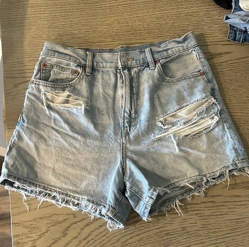 American Eagle High Waisted Mom Shorts Strigid