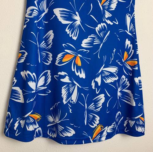 Adidas Dresses  X Farm Rio Butterfly Dress Blue T-shirt Sz XS