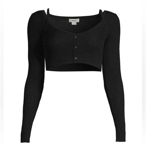 Jason Wu  Rib Knit Wool Crop Top size L