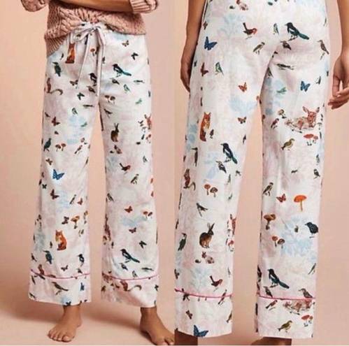 Anthropologie  x Nathalie Lete Woodland Creatures Light Flannel Pajama Pants XS