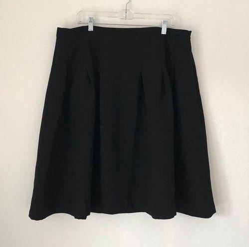 Dress Barn  black A-line skirt women plus size 18W