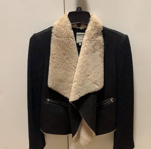 ZARA sheepskin black jacket