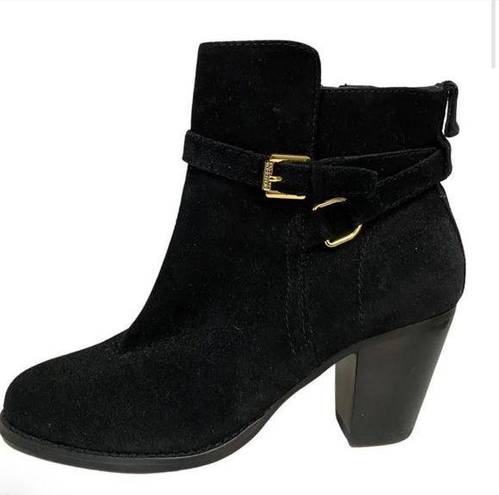 Polo  RALPH LAUREN BLACK Suede ankle boots Size 8.5 B34