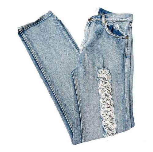 One Teaspoon  Women's Light Wash Distressed High Rise Jeans Size 26