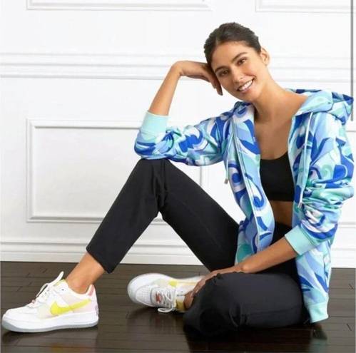 Hill House  The Allie Zip-Up Fleece Jacket in Ocean Kaleidoscope Size XS NWT