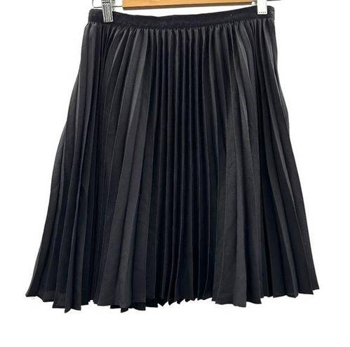 Jason Wu  for Target Black Pleated Side Zip A-Line Mini Skirt Size 4