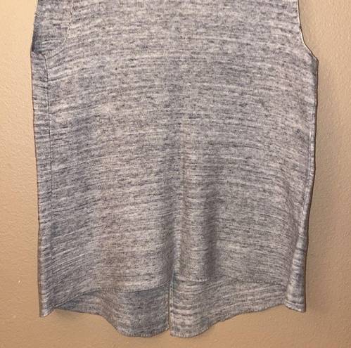 J.Jill PURE JILL  Heather Gray Sleeveless Open Front Sweater Vest Size Medium