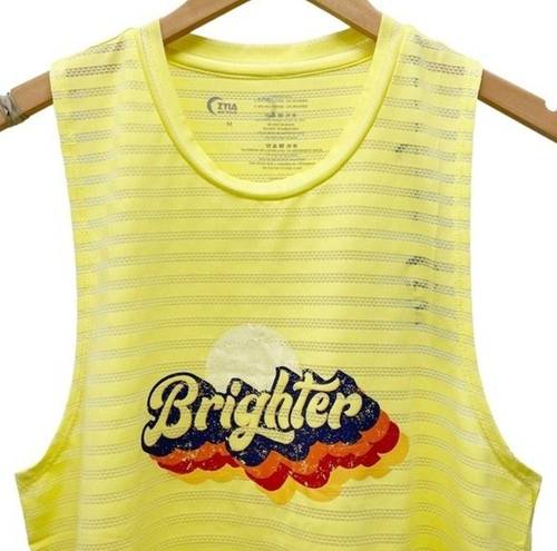 Zyia NWT  Active Lemon Nimbus Brighter Tank Quick Dry Muscle Tee Women’s Size XL