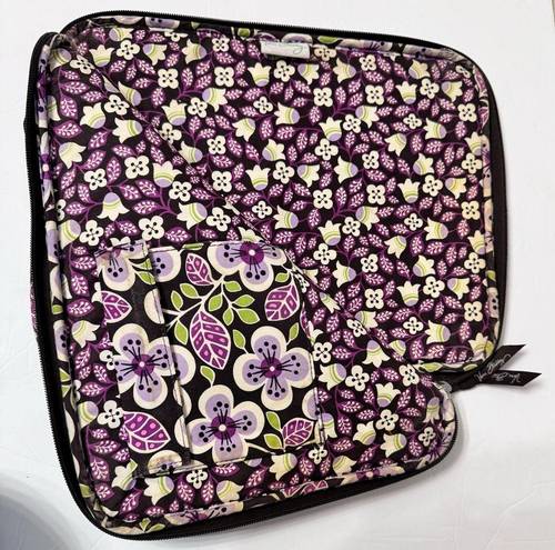 Vera Bradley  Laptop Sleeve Plum Petal Padded Laptop Bag Case 17"