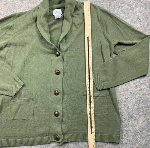 Only  Necessities Green Cardigan Sweater Womens Medium School Button 90s Academia