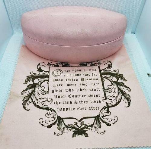 Juicy Couture  Pink Glasses Case & Cleaning Cloth