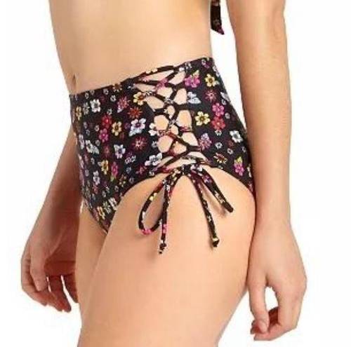 California Waves  Strappy High-Waist Swim Bottom