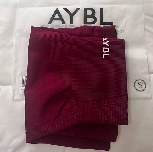 AYBL Balance V2 seamless shorts purple wine