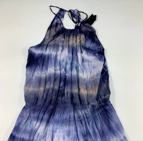 Planet Blue Life Tie Dye Maxi Dress Rayon Two Slit