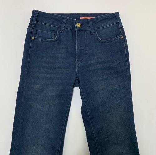 Pilcro  Ultra Dark Wash Stretch Denim Demilune Bootcut Jeans 25