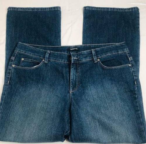 Relativity  Women's Straight Leg Denim Blue Bootcut Jeans Sz 16W Short