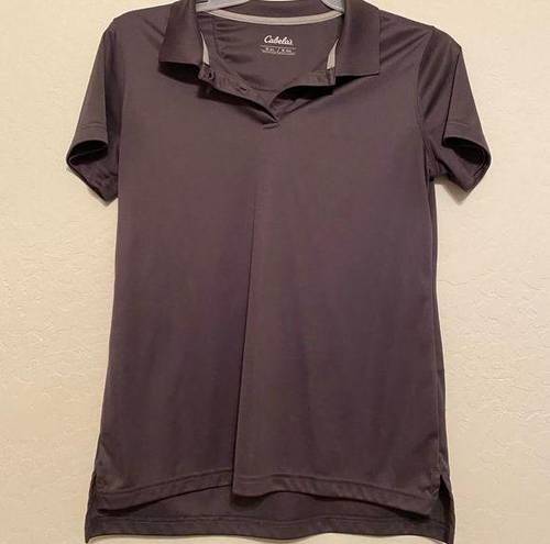 Cabela's  mocha brown polo golf shirt m