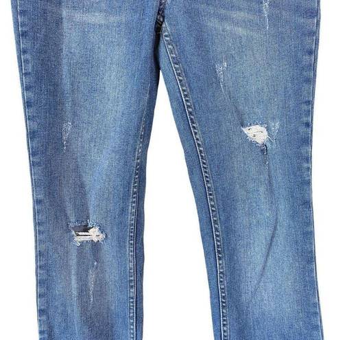 Free People  We The Free Great Heights Frayed Hem Ankle Cropped Skinny Jeans