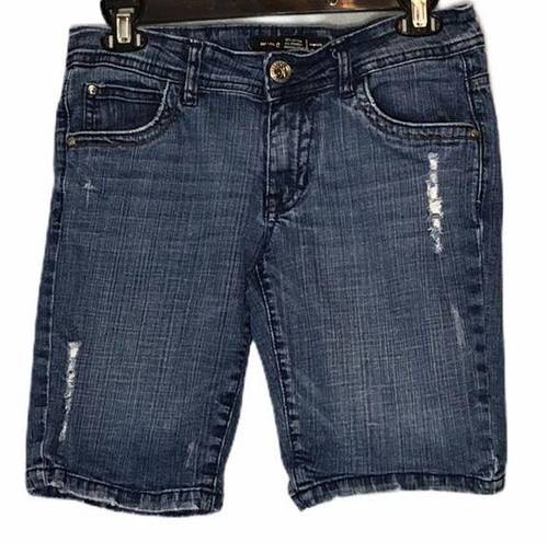 Bermuda South Pole Distressed  Denim Jean Shorts size 7