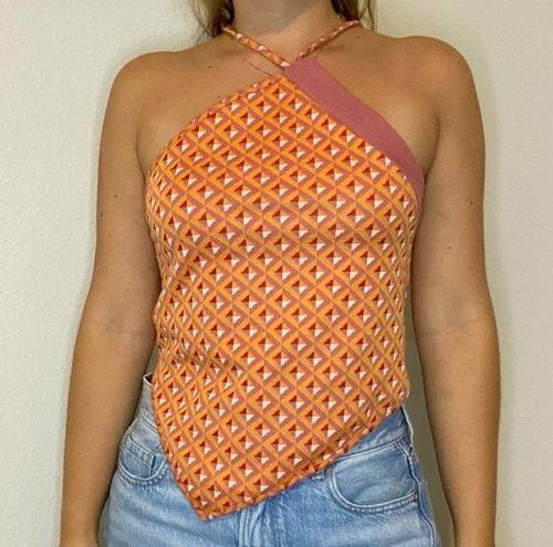 ZARA Orange Halter Top Size L - $23 - From Dee