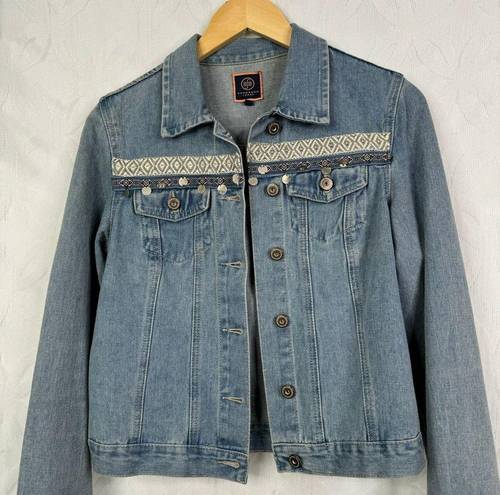 Boom Boom Jeans  Denim Jacket 5-Button Front 2 Pockets Size S