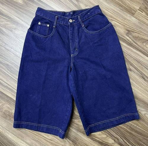 Bermuda Vintage 90s STEEL Mom High Rise Baggy Long  Jean Shorts  Women's Size 11