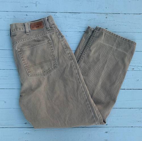 L.L.Bean Tan Brown  Jeans Denim Pants 