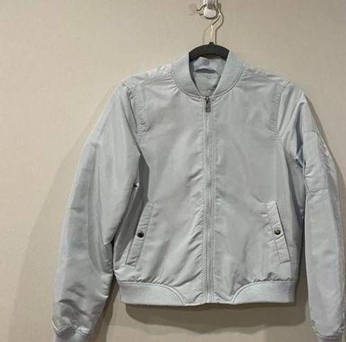 VERO MODA  Denim Light Blue Bomber Jacket Mandarin Collar Women's size Small