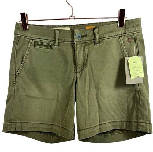 Anthropologie NWT  Pilcro Hyphen Chino Shorts Moss 25