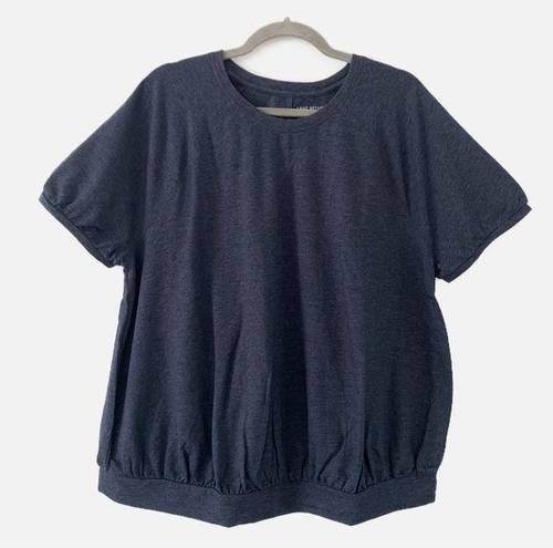 Lane Bryant  Women's Short Sleeve Navy Banded T-Shirt 34/36 NWT