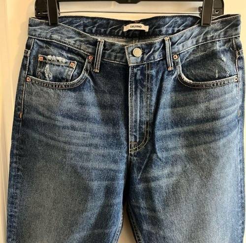 GRLFRND NEW  Jane Slim Straight Leg With A High Rise Jeans Size 30