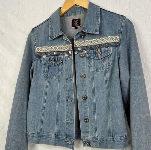 Boom Boom Jeans  Denim Jacket 5-Button Front 2 Pockets Size S