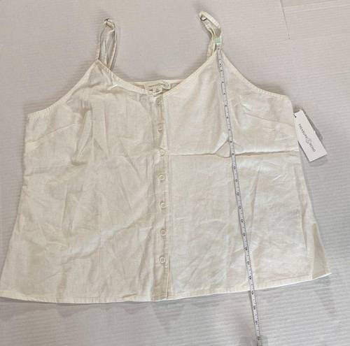 Treasure & Bond Button-Up Linen Blend Camisole
 ZL (b10)