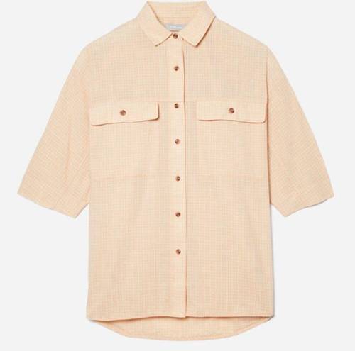 Everlane NEW  The Cotton Tourist Shirt in Orange Plaid