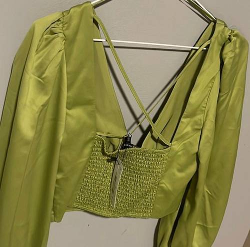 Dynamite Green Blouse