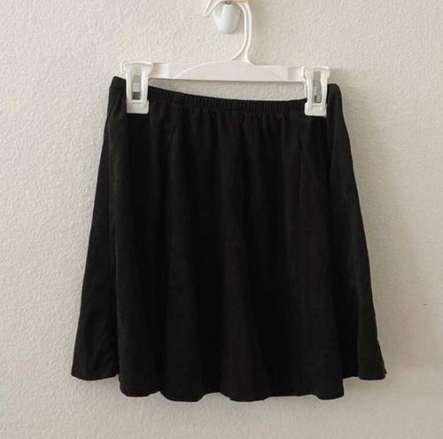 Brandy Melville greenish black flowy skirt