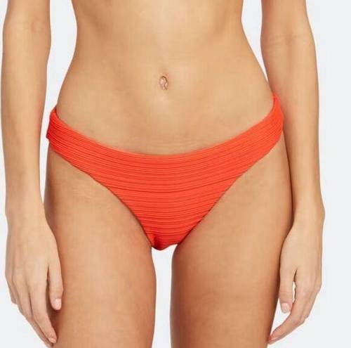 Mara Hoffman NEW  Kay Low Rise Bikini Bottom, Orange, Large